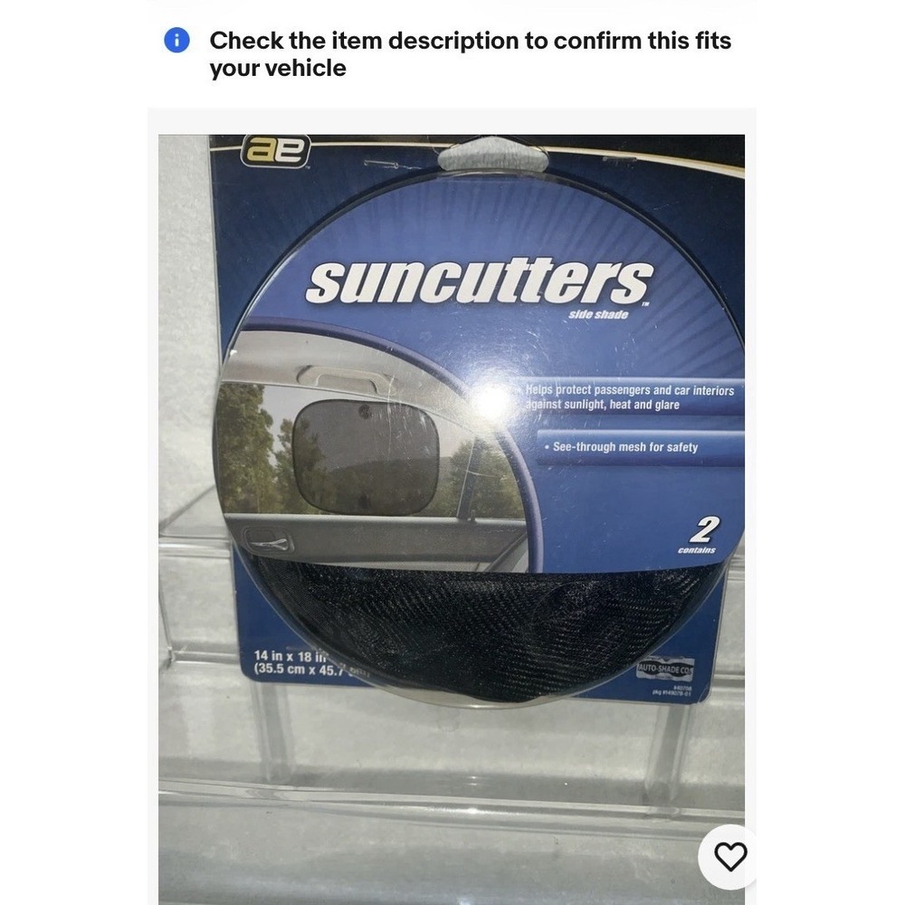 Auto Expressions (804257) Sun Protection Glare Reduction Shade Pack of 2 Piece